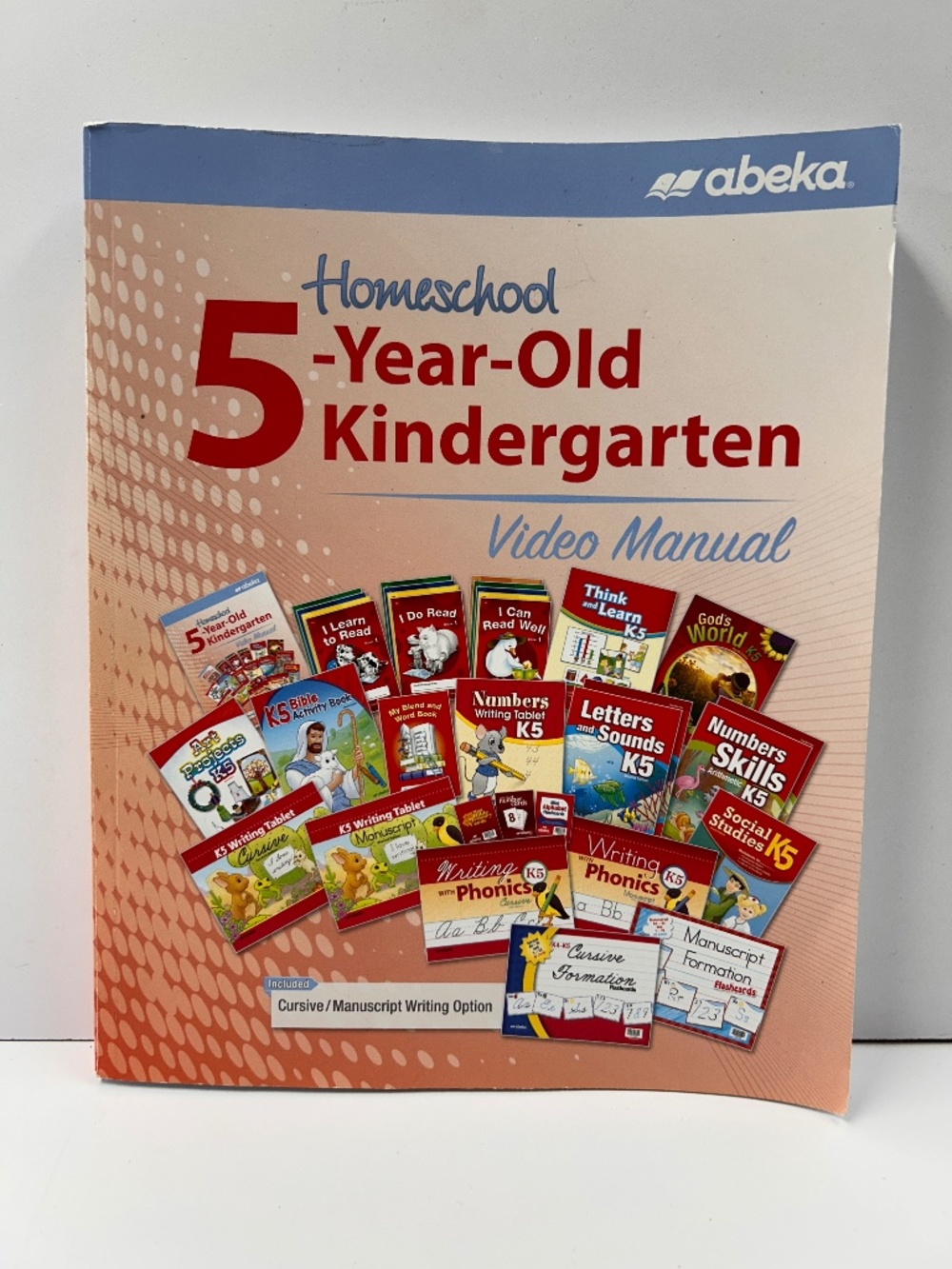 Like New Homeschool 5-Year-Old Kindergarten Video Manual abeka Never Used